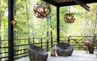 Exterior chandeliers