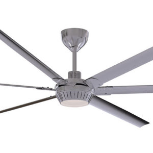 Windswept Collection 102” 6-Blade Ceiling Fan in Brushed Polished Nickel WND102BNK6